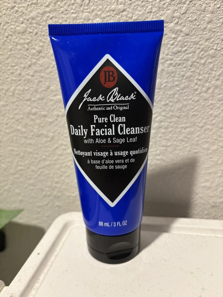 Limpiador facial diario Jack Black Pure Clean para hombres 3 oz nuevo sellado aloe salvia Foto 1 de 1