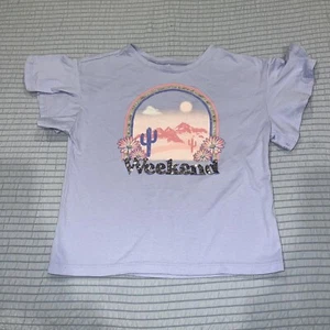 Purple Girls Size Small Children’s Place Short Sleeve Shirt Weekend Mountain - Picture 1 of 8