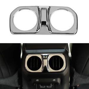 Panel decorativo de cubierta de salida de ventilación de aire trasero para Jeep Wrangler JL JT 2018+ cromado - Imagen 1 de 8