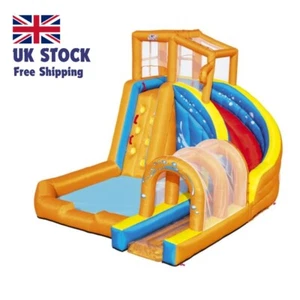 Waterpark Garden Outdoor Inflatable Slide Wall Climbing Pool Giant Waterside - Picture 1 of 10