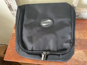 American Tourister Black Polyester Zipper Travel Bag, 10 W x 8 L x 3 D inches - Picture 1 of 7