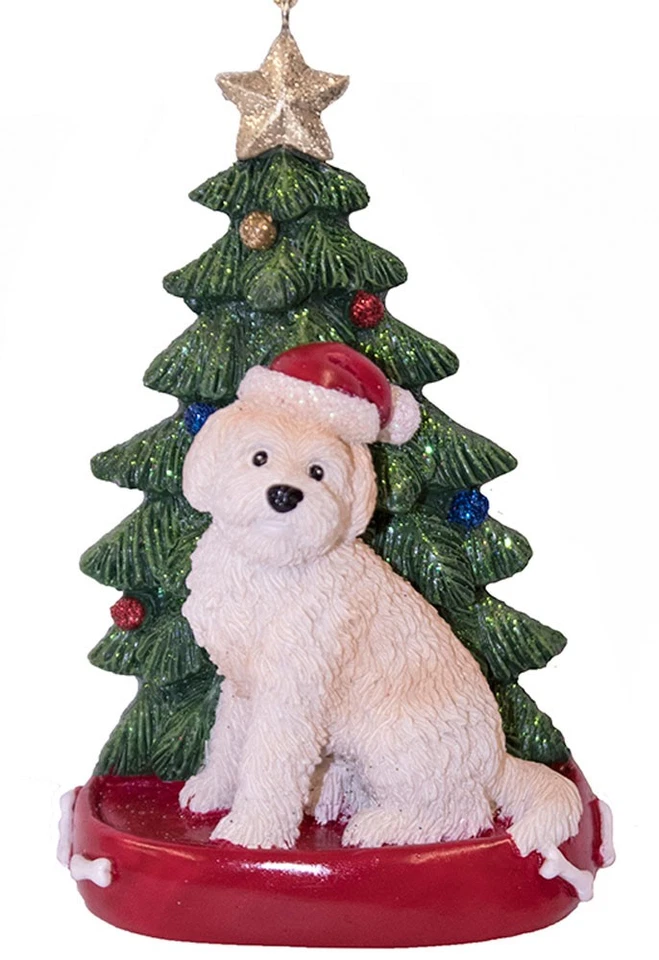 Goldendoodle Christmas Tree Ornament Blonde Foto 1 de 1