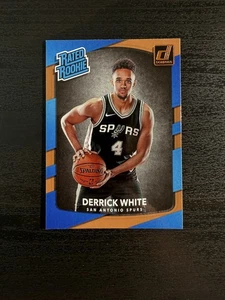 Tarjeta de novato Derrick White Donruss #172 2017-18 RC Spurs - Imagen 1 de 2