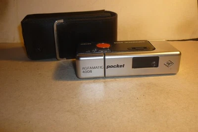 Beautiful Agfa camera Agfamatic 4008 pocket lens color Apotar in case! - Image 1 of 4