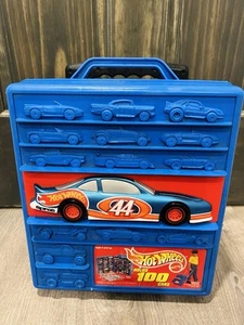 Vintage 1997 Tara HOT WHEELS 100 Car Rolling Carry Case w/ Extendable Handle - Picture 1 of 7