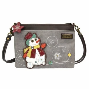 Cartera Bandolera Chala - Aplique Muñeco de Nieve (Excelente Estado) - Imagen 1 de 10
