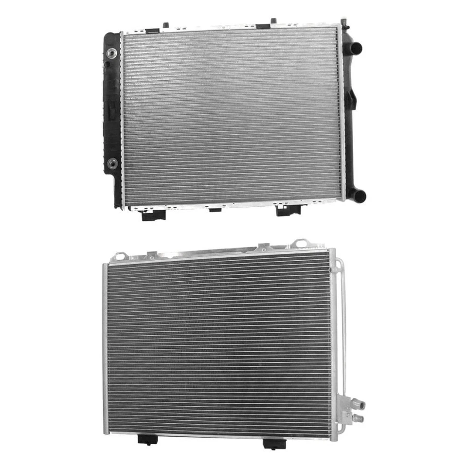 For Mercedes-Benz E320 96-97 Replacement BNDL-465827 Radiator & Condenser Kit - Image 1 of 1