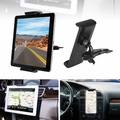 Universal Adjust Car CD Slot Tablet/Phone Mount Holder for 8-10" iPad/Galaxy Tab - Image 1 of 4