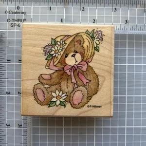 Stampendous Rubber Stamps CHERISHED TEDDIES Dorothys True Love Bear with Sun Hat - Picture 1 of 10
