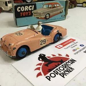 Meccano Dinky Toys #111 Salmon Pink Triumph TR2 #29 Sportwagen 1/50 England - Bild 1 von 7