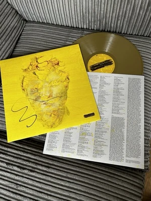 ED SHEERAN SUBTRACT Hand Signed GOLD VINYL- ONLY 2500 New Mint - Image 1 of 2