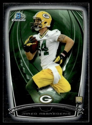 2014 Bowman Chrome Jared Abbrederis Rookie Green Bay Packers #168 - Image 1 of 2