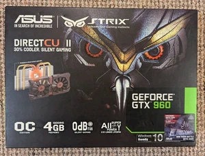 4GB ASUS STRIX GTX 960 Graphics Card - Boxed Working  - Picture 1 of 7
