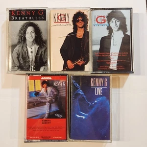 Kenny G 5 Cassette Tapes : Breathless/ Duotones/ Gravity/ Live/ Silhouette - Picture 1 of 6