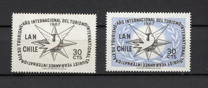 CHILE 1967 Tourism Dove Pigeon ERROR VARIETY "Missing blue" MNH - Picture 1 of 1