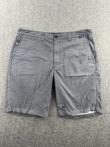 Pantaloncini Travis Mathew uomo 36 grigio scuro 10" cuciture interne casual chino performance golf - Foto 1 di 11