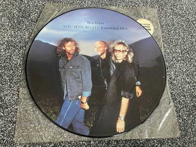 BEE GEES YOU WIN AGAIN 12" VINYL PICTURE DISC RECORD FANTASTIC CONDITION - Image 1 of 4