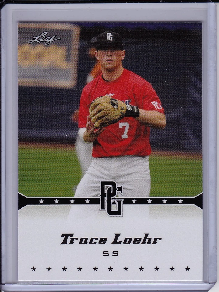 Trace Loehr 2013 Leaf Perfect Game Oakland A's Prospect Rookie Card 2014 Draft - Image 1 of 2