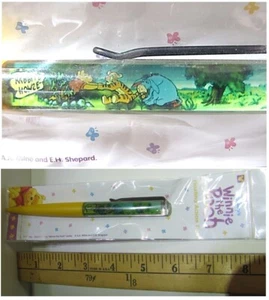 New MIP Vtg Denmark Eskesen Floaty Pen Disney Winnie The Pooh & Friends Yellow - Picture 1 of 15