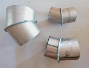 Curva MULTICLIMA Aperta 45° Regolabile Acciaio Alluminato Ø230 mm, Canna Fumaria - Picture 1 of 11