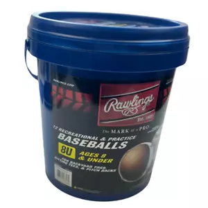 Rawlings 12-Pack Recreation & Practice Baseballs - Official Size & Weight - Picture 1 of 5