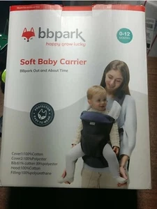 Portabebés de malla Bbpark recién nacido a niño pequeño canguro portabebés para bebé gris - Imagen 1 de 8