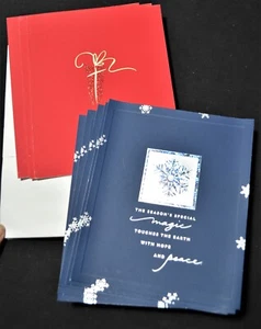 Hallmark Christmas Cards, Santa Claus & Wildlife, Qty 8, unused with envelopes - Picture 1 of 4