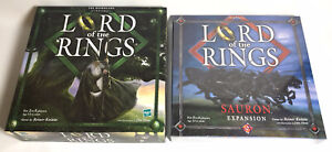 Lord of the Rings Board Game plus Sauron Expansion Sealed - Hasbro Reiner Knizia