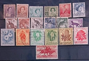 AUSTRALIA 1959-64 DEFINITIVE COMPLETE SET OF 19V SG 308-327 336 FINE USED AUD1 - Picture 1 of 2