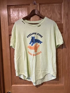 Camiseta amarilla fina Aerie Feline talla mediana - Imagen 1 de 8