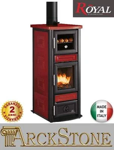 Stufa Focolare Stufetta Legna Ceramica Royal Palazzetti Stuba Forno Rosso 7,1 KW - Imagen 1 de 2