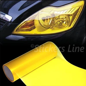 Colored Adhesive Film For Car Motorcycle Truck YELLOW STANDARD 25x30 Cm - Picture 1 of 1