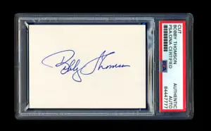 BOBBY THOMSON SIGNED MINT CUT PSA/DNA AUTOGRAPHED NEW YORK GIANTS 3 X ALL STAR - Picture 1 of 1