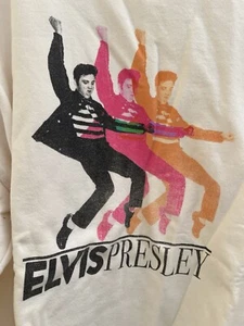 Elvis Presley Jailhouse Rock Crew Neck Unisex Cream Sweatshirt Size XXXL - Picture 1 of 5