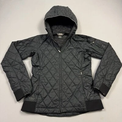 Chaqueta acolchada con capucha Eryn para mujer Outdoor Research aislada extra pequeña negra Foto 1 de 4