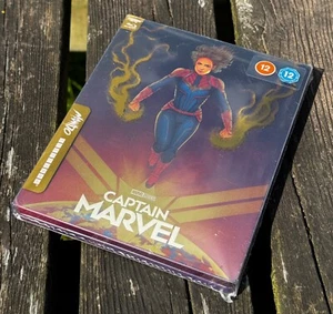 CAPTAIN MARVEL - MONDO 4K UHD BLURAY STEELBOOK *NEW & SEALED!* - Picture 1 of 3