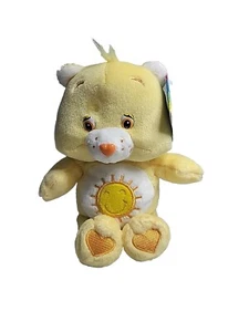 VINTAGE Care Bears - Yellow - Funshine Bear (2002) 8" Beanie Plush NEW-MINT *T1 - Picture 1 of 9