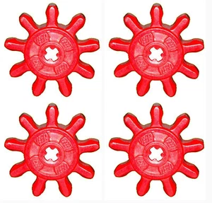 Missing Lego Brick x451 Red x 4 Technic Gear 9 Tooth - Picture 1 of 2
