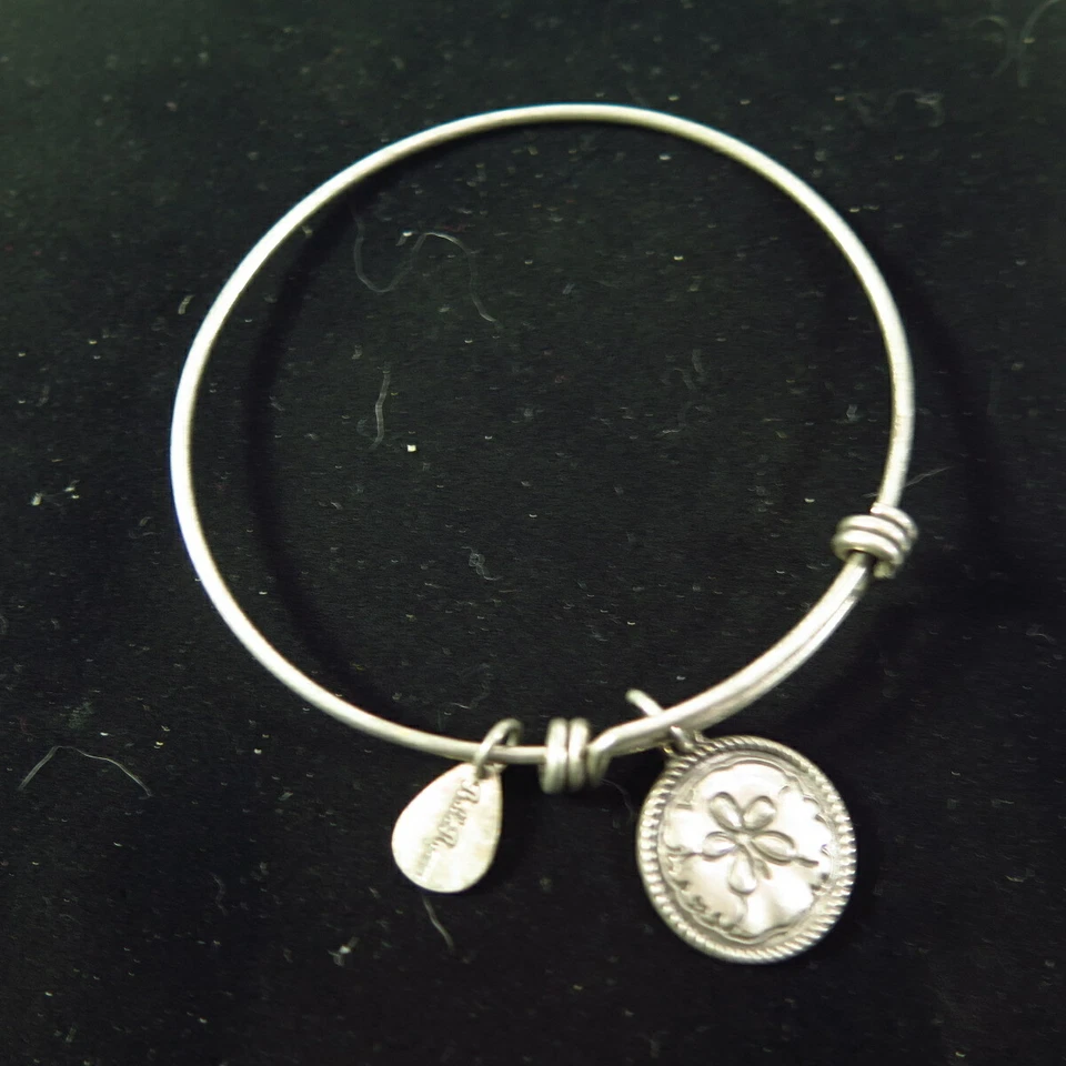 Bella Ryan Silver Tone Expandable Charm Bangle Bracelet  - Image 1 of 3