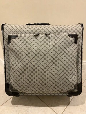 Ralph Lauren Jacquard Monograma Rolling Prenda Bolsa Maleta Lona Equipaje 25” Foto 1 de 4