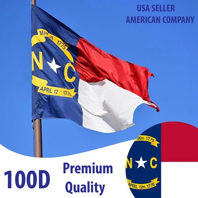 Vbuy Easy Fly 3x5 Foot North Carolina State Flag - North Carolina NC Flags - Image 1 of 4