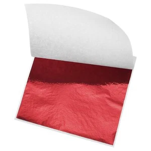 Foil Sheet, Red Leaf Papers, 3.3 x 3.1inch for Art Decoration,100pcs - Picture 1 of 5