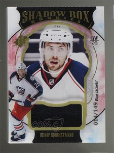 2016 SPx Shadow Box Rookies Red Material /149 Oliver Bjorkstrand #61 Rookie RC