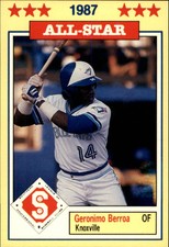 1987 Southern League All-Stars Jennings #3 Geronimo Berroa