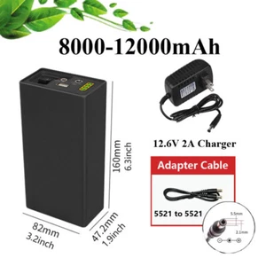 DC12V5V 9V 8000-12000mAh Outdoor Large Capacity Audio Rechargeable Battery Power - Picture 1 of 7