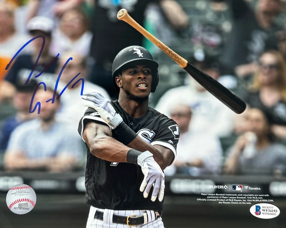 Tim Anderson Chicago White Sox Signed Autograph 8x10 Bat Flip Photo COA Blue Ink - Image 1 of 1