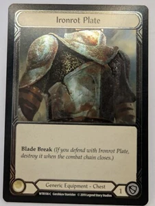Flesh and Blood Ironrot Plate Majestic #WTR156-C Alpha Cold Foil - Bild 1 von 3