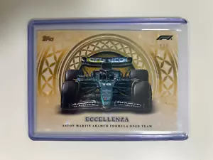 TOPPS F1 ECCELLENZA 2024 MACCHINA DA CORSA ARAMCO F1 TEAM PARALLEL 1/1. - Picture 1 of 2