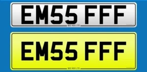 EMMA F ❤ EMA EMS EMILY EMILIA EMERY EMMAS EMMY EM55 FFF PRIVATE REG NUMBER PLATE - Picture 1 of 2