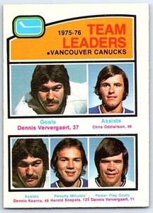 1976-77 O-Pee-Chee Dennis Ververgaert / Chris Oddleifson / Dennis Kearns /